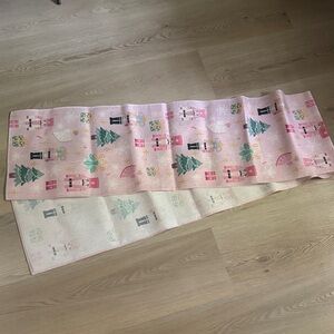 Pink Nutcracker & Christmas Tree Decorative Table Runner (New)